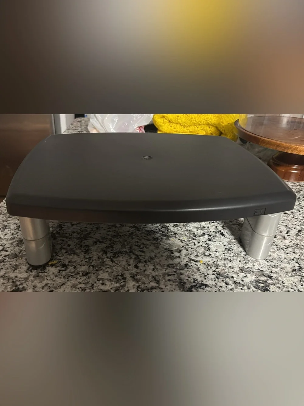 Matte Black Computer Stand